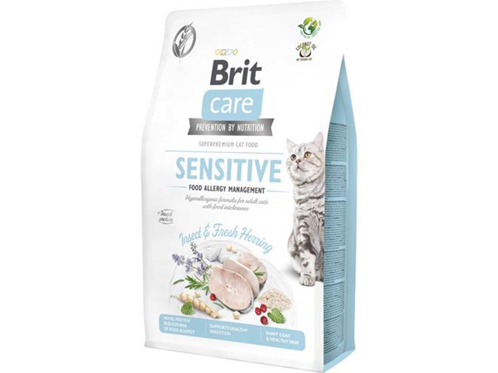 Brit Care Cat Grain-Free Sensitive Insect & Herring 2 k Brit Care Cat Grain-Free Sensitive Insect & Herring 2 k